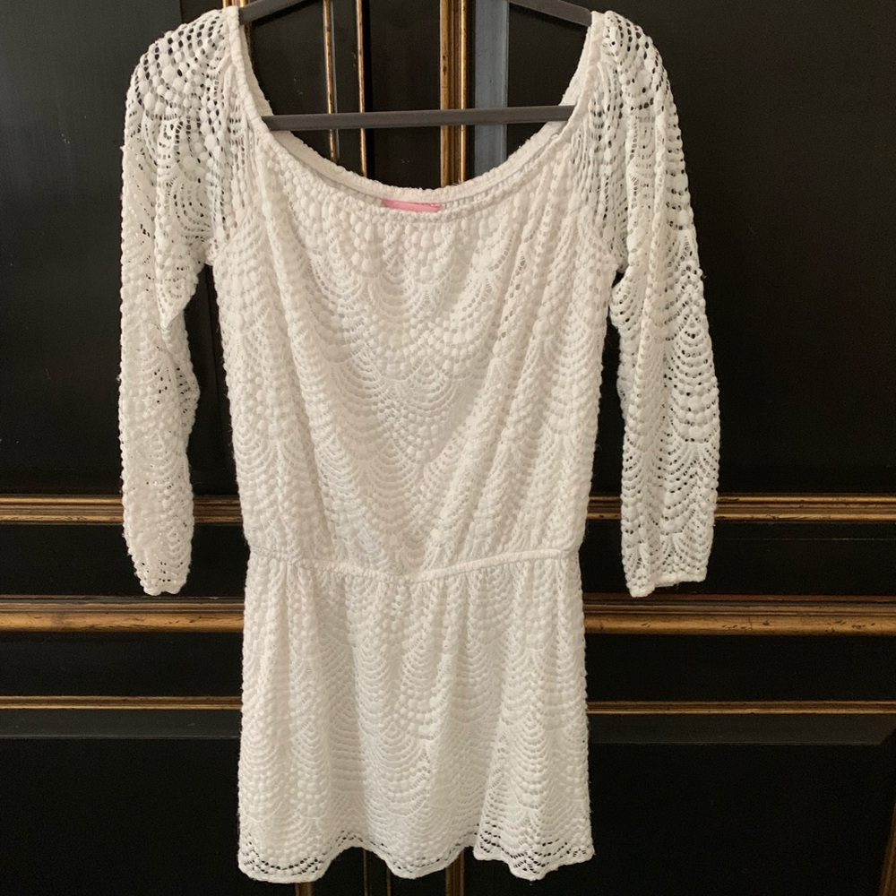 Lilly Pulitzer White Lace Mini Dress